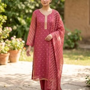 Pink Eid Luxe Suit